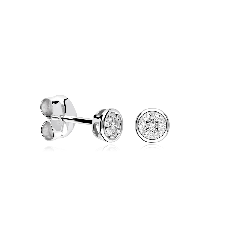 Pendientes oro 18k y diamantes 0.20 CTS "Alonte"