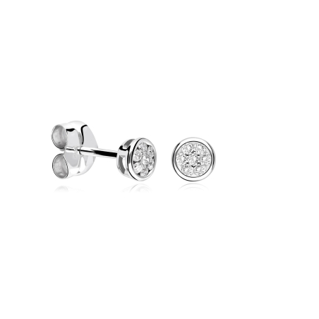 Pendientes oro 18k y diamantes 0.20 CTS "Alonte"