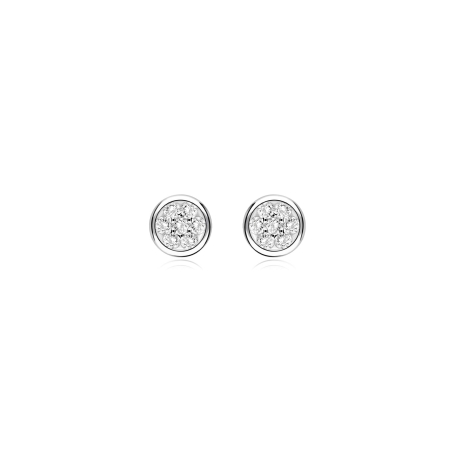 Pendientes oro 18k y diamantes 0.20 CTS "Alonte"