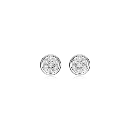 Pendientes oro 18k y diamantes 0.40 CTS "Alonte"