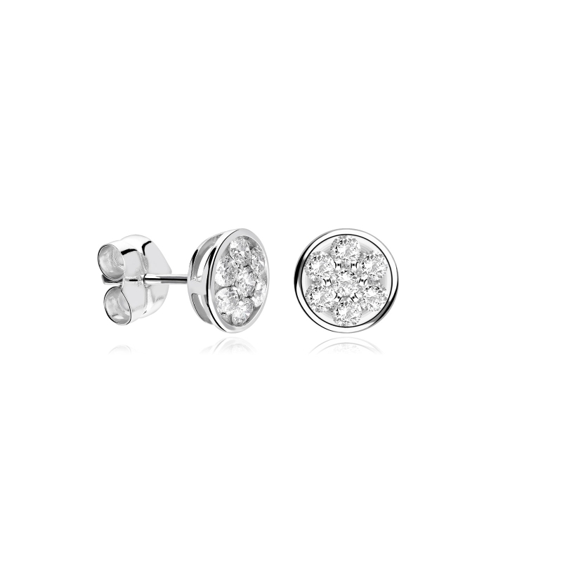 Pendientes oro 18k y diamantes 0.80 CTS "Alonte"