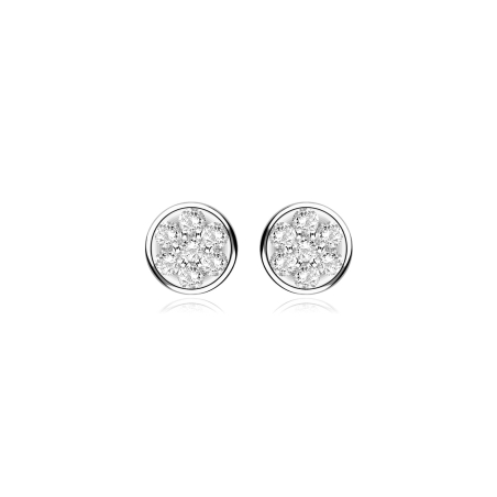 Pendientes oro 18k y diamantes 0.80 CTS "Alonte"