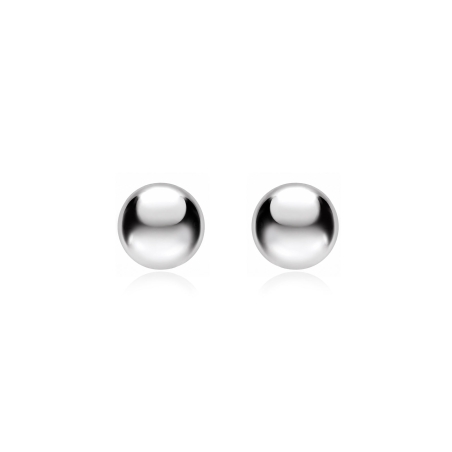 Pendientes oro 18k 8 mm "Ball"