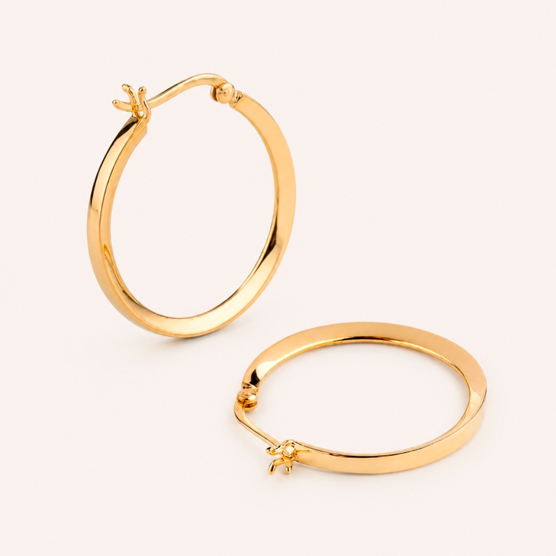 Pendientes Vidal & Vidal aros 30mm G2213B