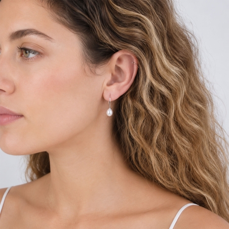 Pendientes oro 18k  y perlas cultivadas "Hipearl"