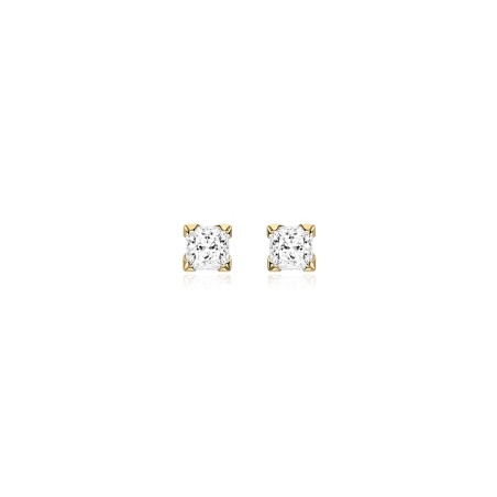 Pendientes oro 18k y circonitas "Mila"