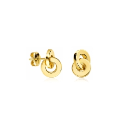 Pendientes oro 18k "Circle Gold"