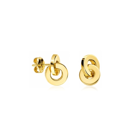 Pendientes oro 18k "Circle Gold"