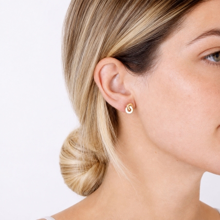 Pendientes oro 18k "Circle Gold"