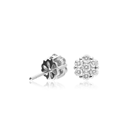 Pendientes oro 18k y diamantes 0.90 cts "Furore"