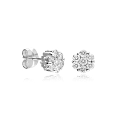 Pendientes oro 18k y diamantes 0.90 cts "Furore"