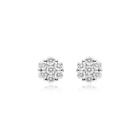 Pendientes oro 18k y diamantes 0.90 cts "Furore"