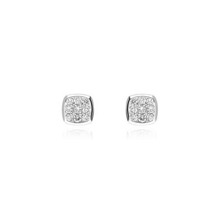 Pendientes oro 18k y diamantes 0.25cts "Dozza"