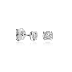 Pendientes oro 18k y diamantes 0.25cts "Dozza"