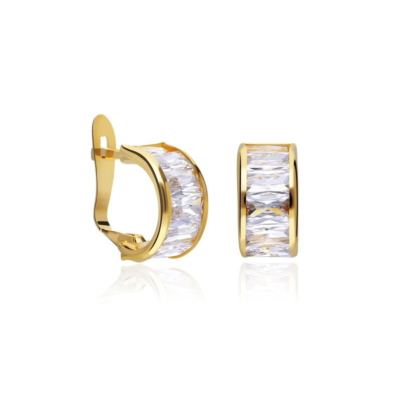 Pendientes aros oro 18k "Langsing"