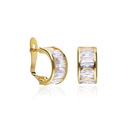 Pendientes aros oro 18k "Langsing"