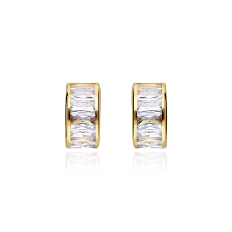 Pendientes aros oro 18k "Langsing"