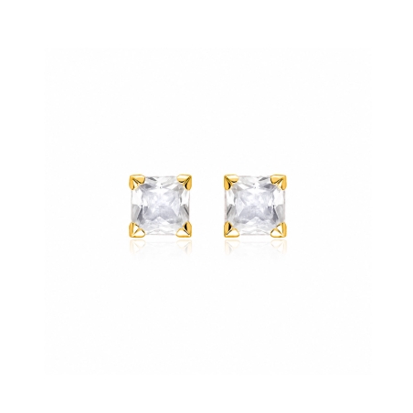 Pendientes oro 18k y circonitas "Mila"