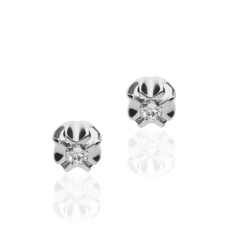 Pendientes Oro 18k y diamantes 0.20cts "Doss"