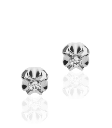 Pendientes Oro 18k y diamantes 0.20cts "Doss"