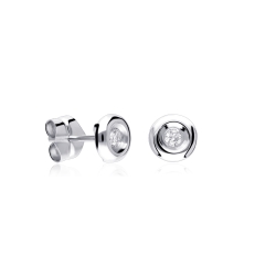 Pendientes oro 18k y diamantes 0.10cts "Mosa"