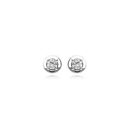 Pendientes oro 18k y diamantes 0.20cts "Reggio"