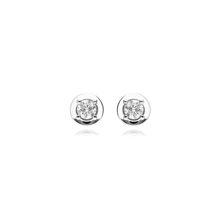 Pendientes oro 18k y diamantes 0.40cts "Reggio"