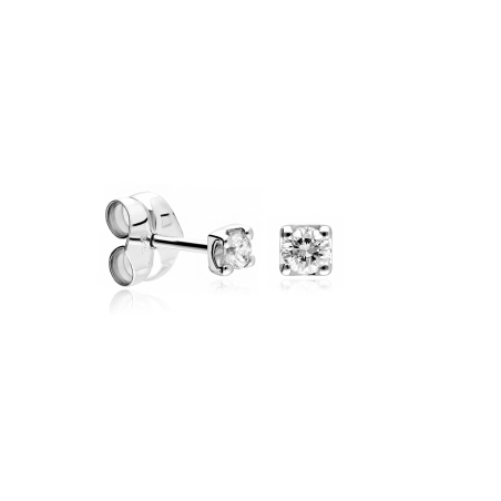 Pendientes oro 18k y diamantes 0.20 cts "Enna"