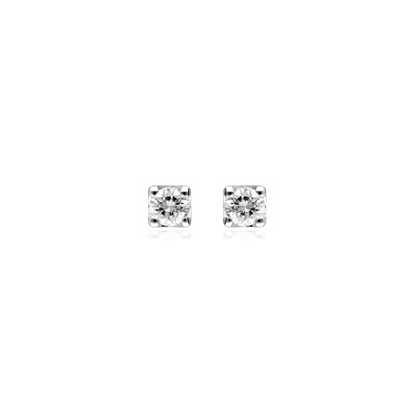 Pendientes oro 18k y diamantes 0.20 cts "Enna"