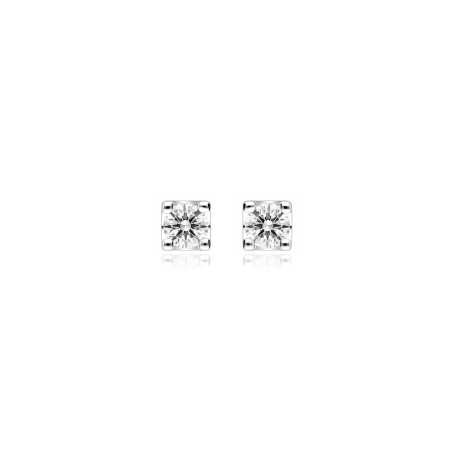 Pendientes oro 18k y diamantes 0.30 cts "Enna"