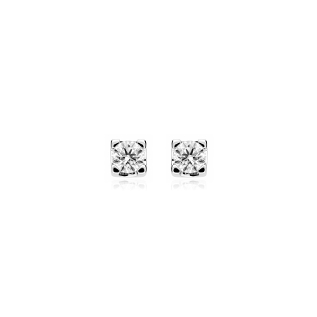Pendientes oro 18k y diamantes 0.40 cts "Enna"