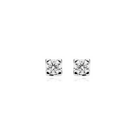 Pendientes oro 18k y diamantes 0.50 cts "Enna"