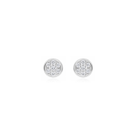 Pendientes oro 18k y diamantes 0.16 cts "Vigevano"