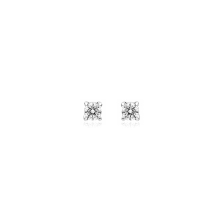 Pendientes oro 18k y diamantes 0.10 cts "Crotone"