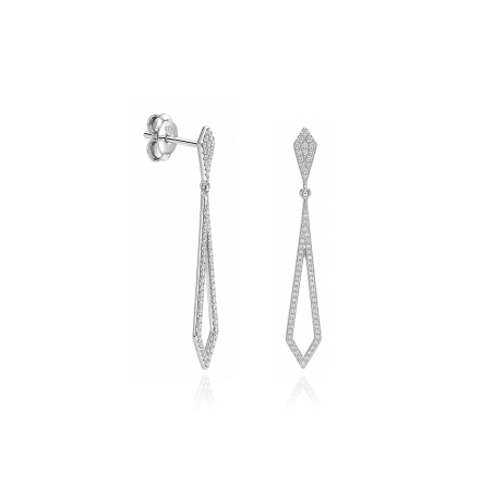 Pendientes oro 18k y diamantes 0.34 cts "Ivy"