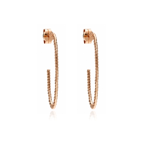 Pendientes plata con baño oro rosa "Sunrise"