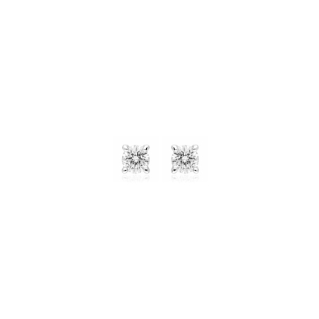 Pendientes oro 18k y diamantes 0.12 cts "Crotone"