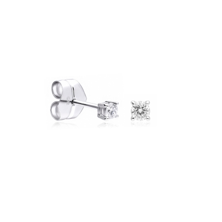Pendientes oro 18k y diamantes 0.12 cts "Crotone"