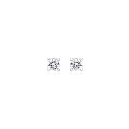 Pendientes oro 18k y diamantes 0.20 cts "Crotone"