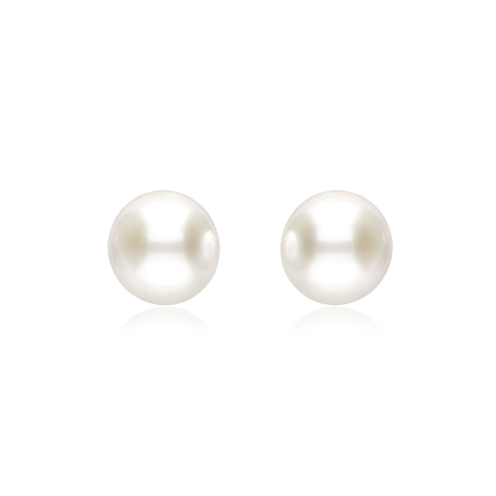 Pendientes oro 18k y perlas 10mm "Pearl"