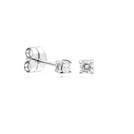 Pendientes oro 18k y diamantes 0.24 cts "Crotone"