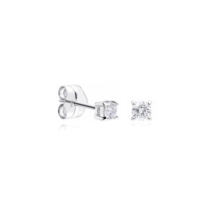 Pendientes oro 18k y diamantes 0.30 cts "Crotone"