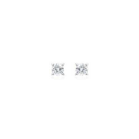 Pendientes oro 18k y diamantes 0.30 cts "Crotone"