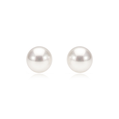 Pendientes oro 18k y perlas 10mm "Caribean"