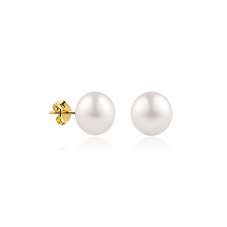 Pendientes oro 18k y perlas 7mm "Caribean"