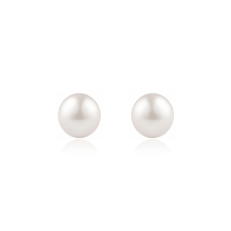 Pendientes oro 18k y perlas 7mm "Caribean"
