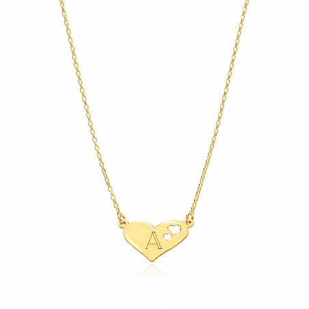 Gargantilla plata baño oro 18k "Siempre juntos"