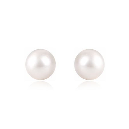 Pendientes oro 18k y perlas 11mm "Caribean"