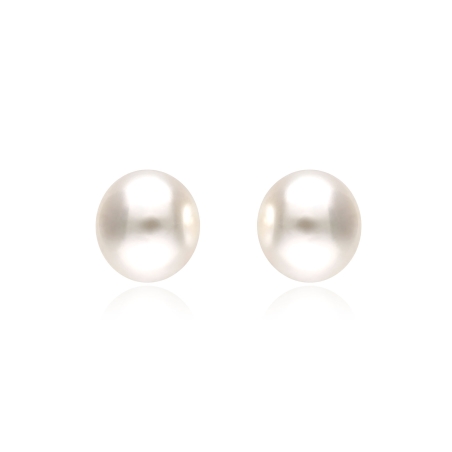 Pendientes oro 18k y perlas 11mm "Lily"