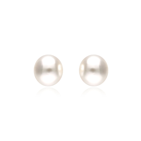Pendientes oro 18k y perlas 10mm "Lily"